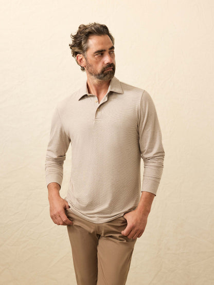 Long-Sleeve Movement™ Polo - Mountain Bark Feeder