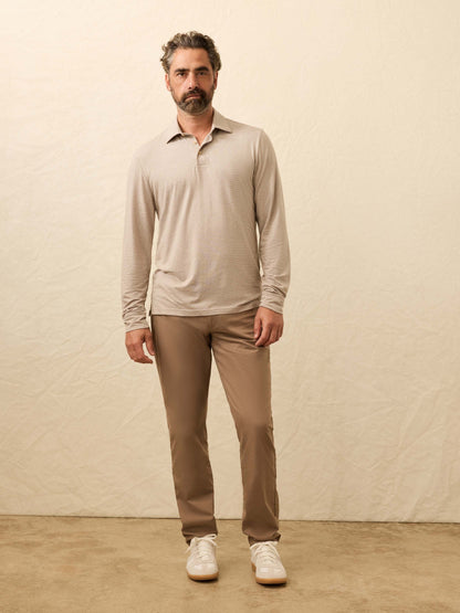 Long-Sleeve Movement™ Polo - Mountain Bark Feeder