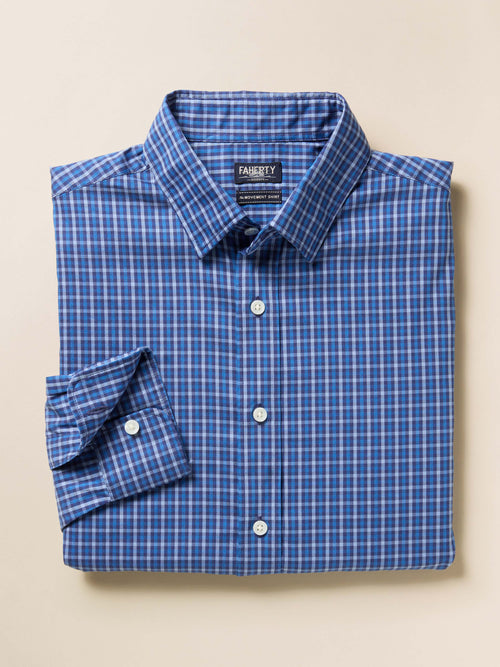 The Movement™ Shirt - Navy Feather Gingham