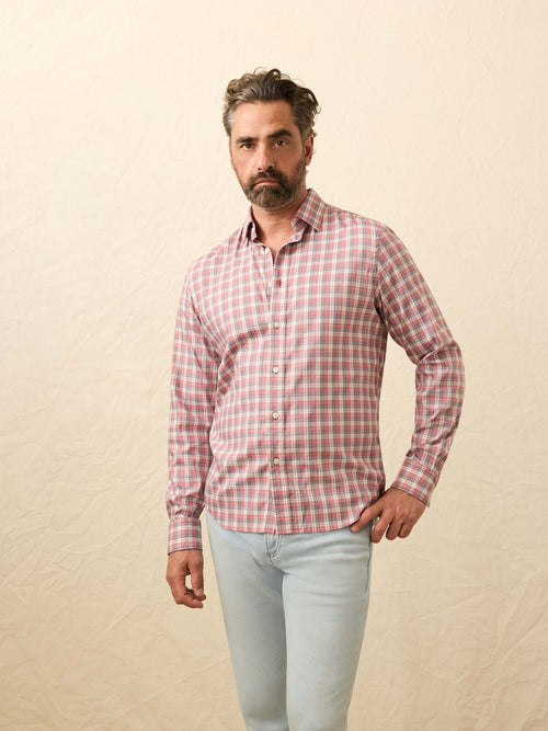 The Movement™ Shirt - Red Charcoal Plaid