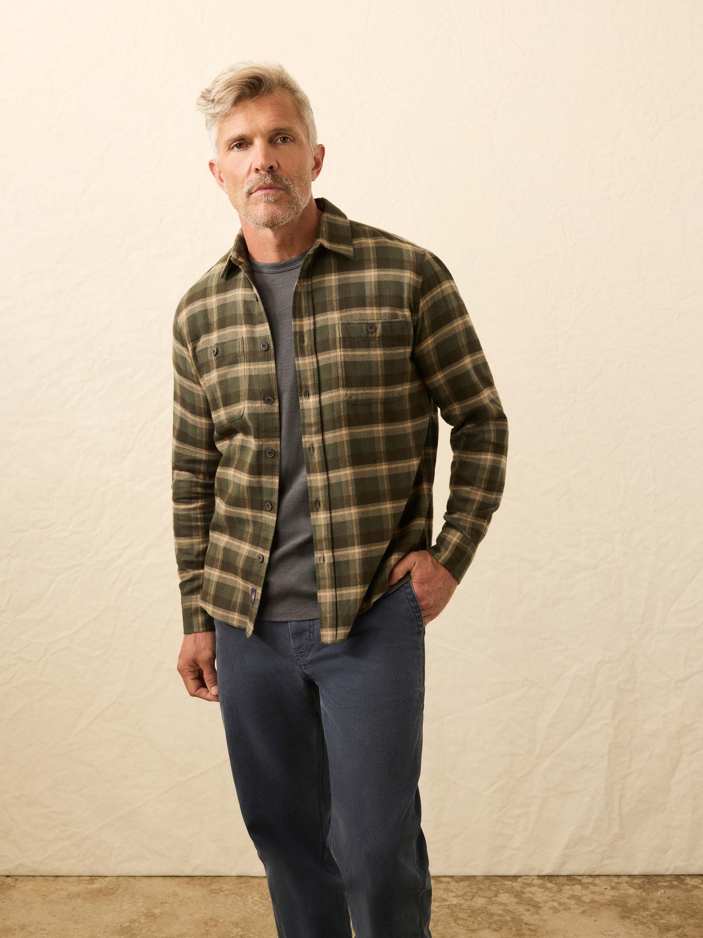 Heirloom Portuguese Flannel Shirt - Garret Verde Plaid