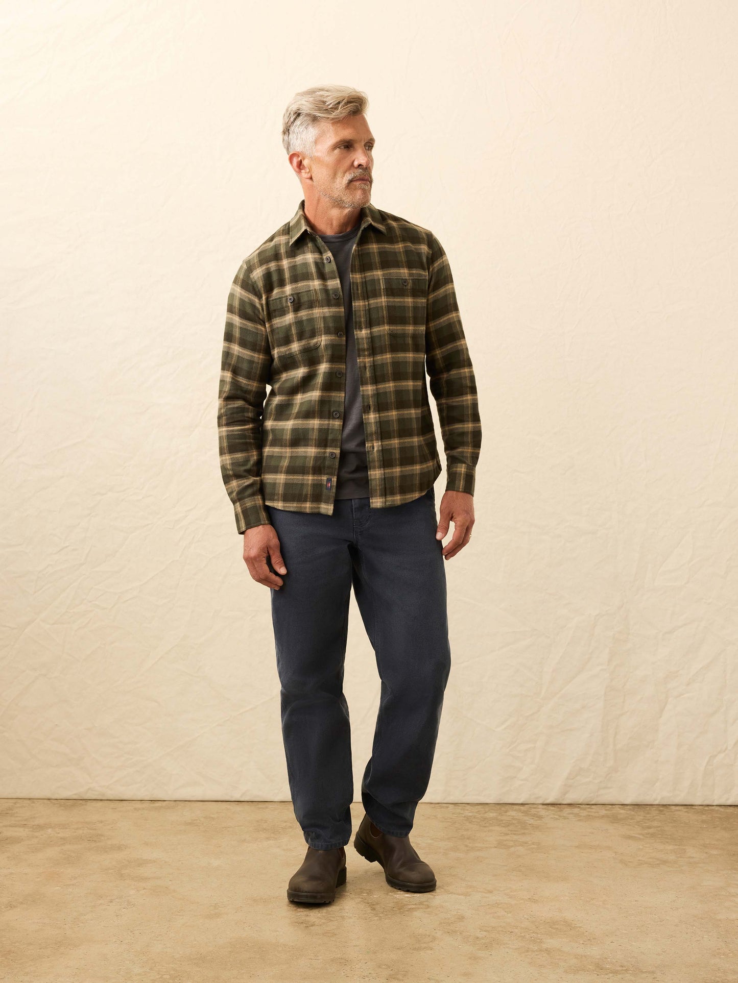 Heirloom Portuguese Flannel Shirt - Garret Verde Plaid