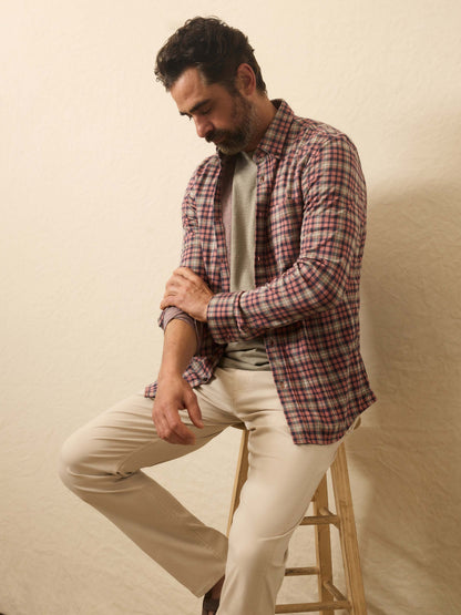 Coastline Knit Shirt - Redstone Forest Plaid (Tall)