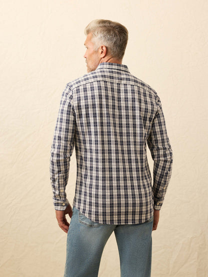 Coastline Knit Shirt - Royal Canyon Plaid