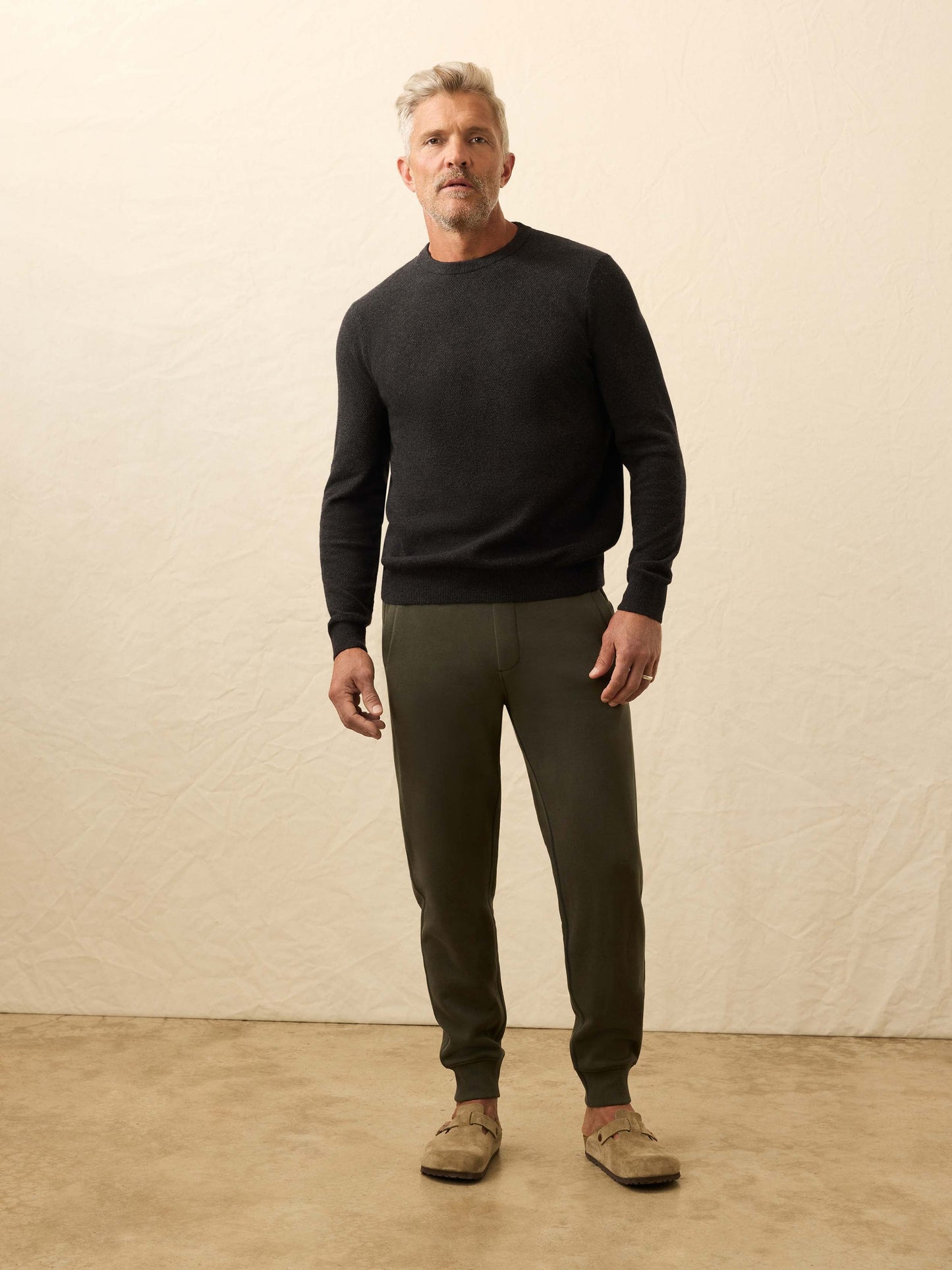 Jackson Crew Sweater - Wolf Black Heather