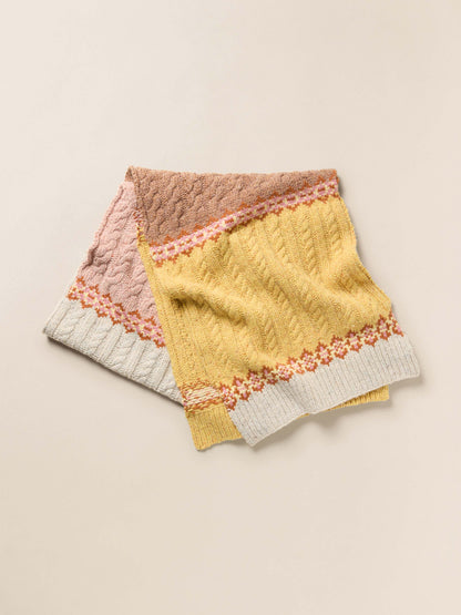 Highland Fairisle Scarf - Haze