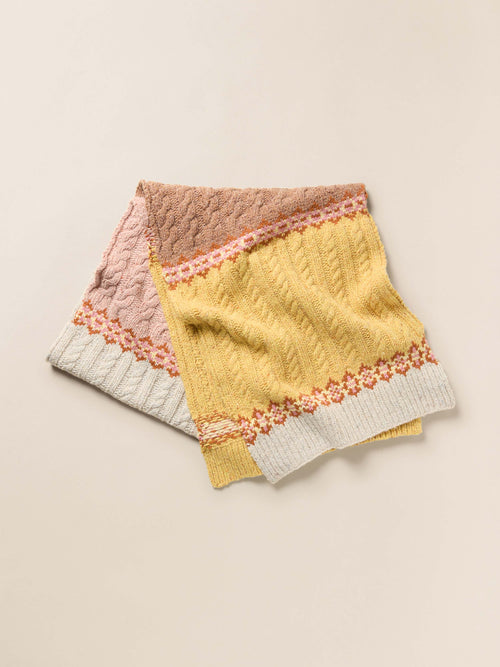 Highland Fairisle Scarf - Haze