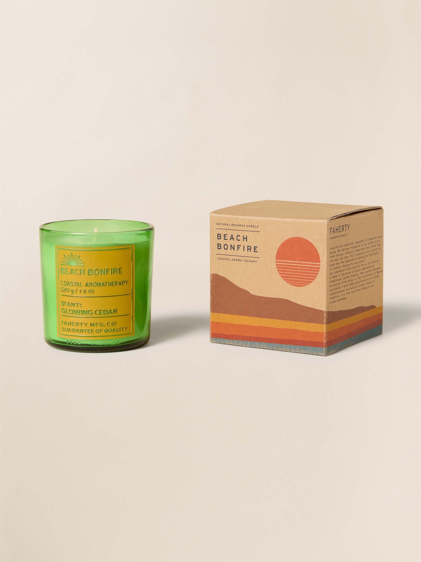 Coastal Aromatherapy Candle 18 Oz - Beach Bonfire