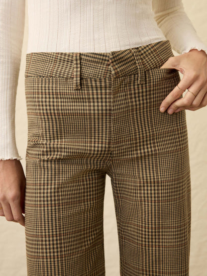 Twill Tide Slim Straight Pant - Wildwood Plaid