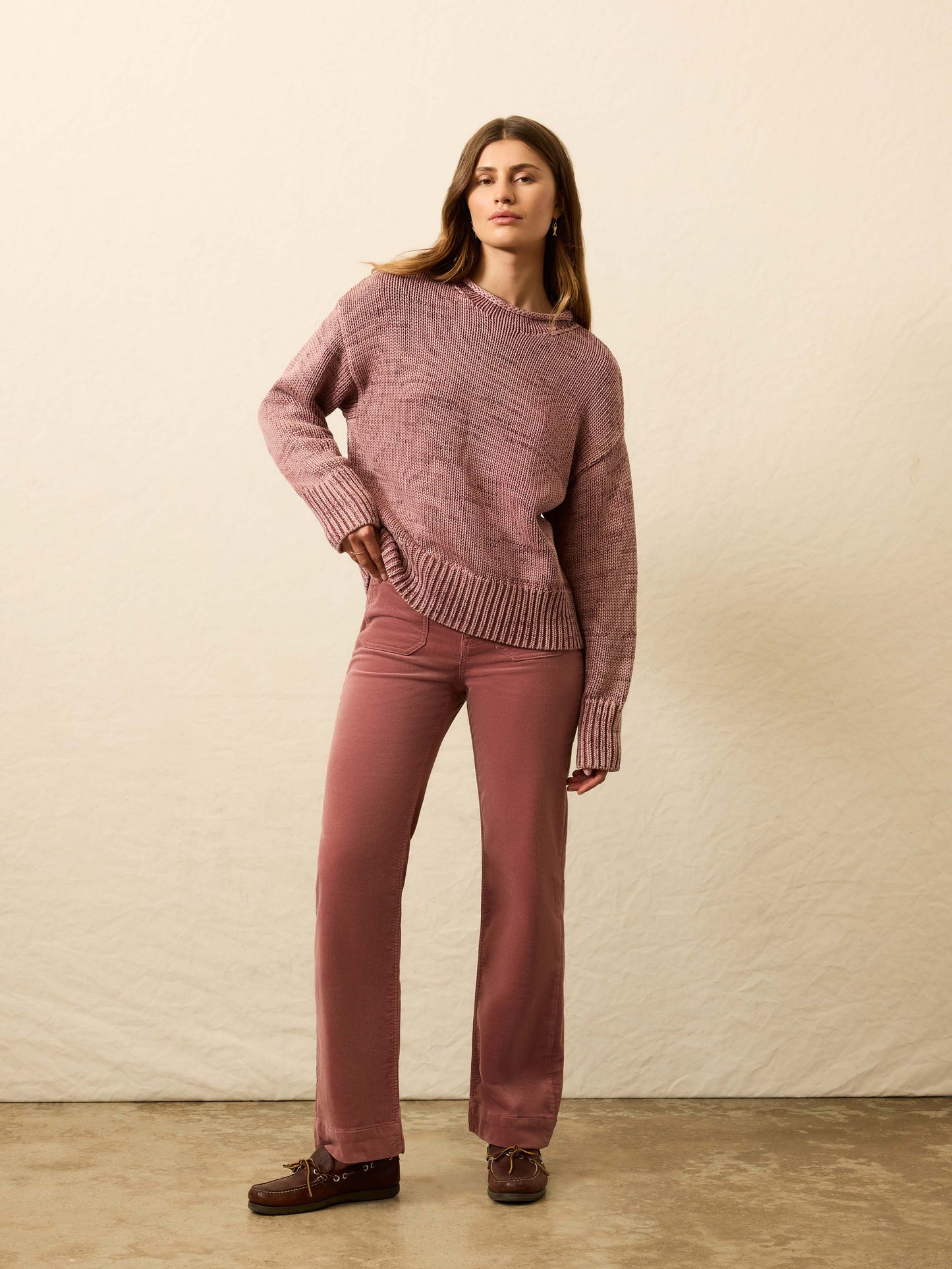 Stretch Terry Cord Patch Pocket Pant - Sedona