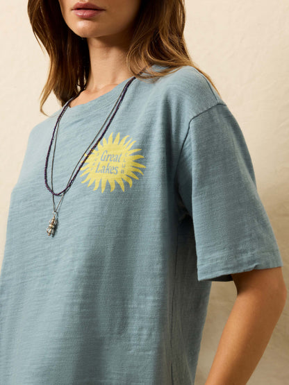 Sunwashed Essential Tee - Citadel