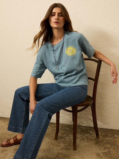 Sunwashed Essential Tee - Citadel