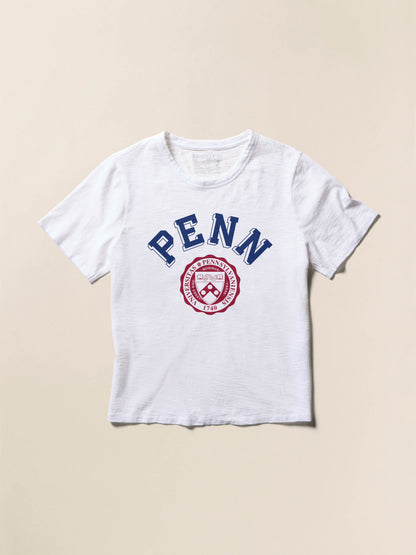 University of Pennsylvania Sunwashed Essential Tee - White