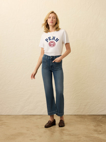 University of Pennsylvania Sunwashed Essential Tee - White