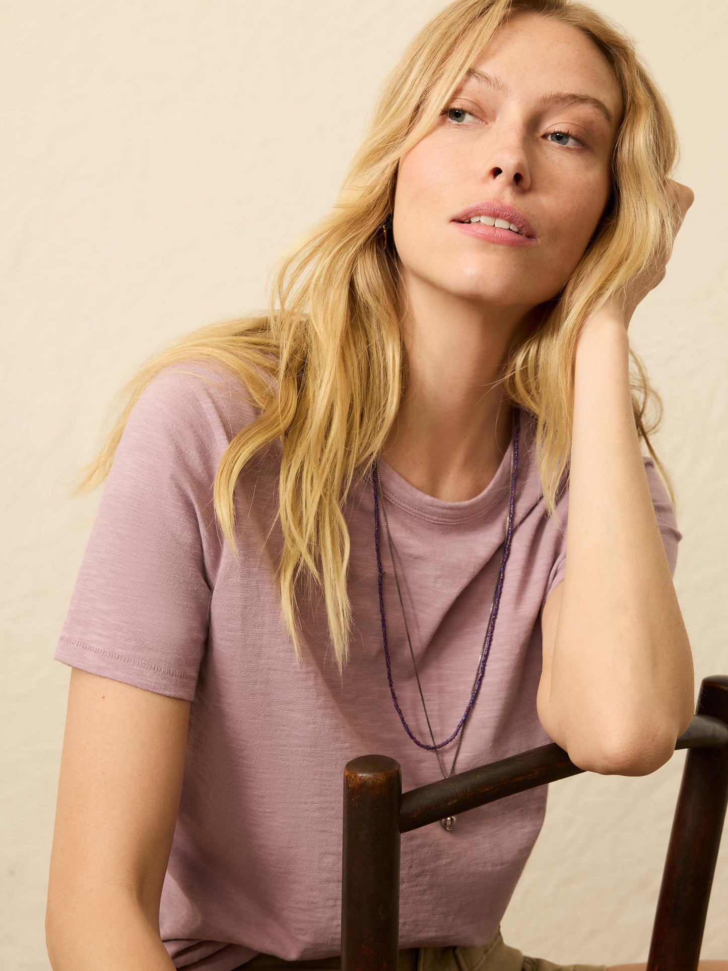 Sunwashed Regenerative Tee - Twilight Plum