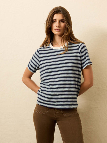 Sunwashed Regenerative Tee - Harbor Haze Stripe