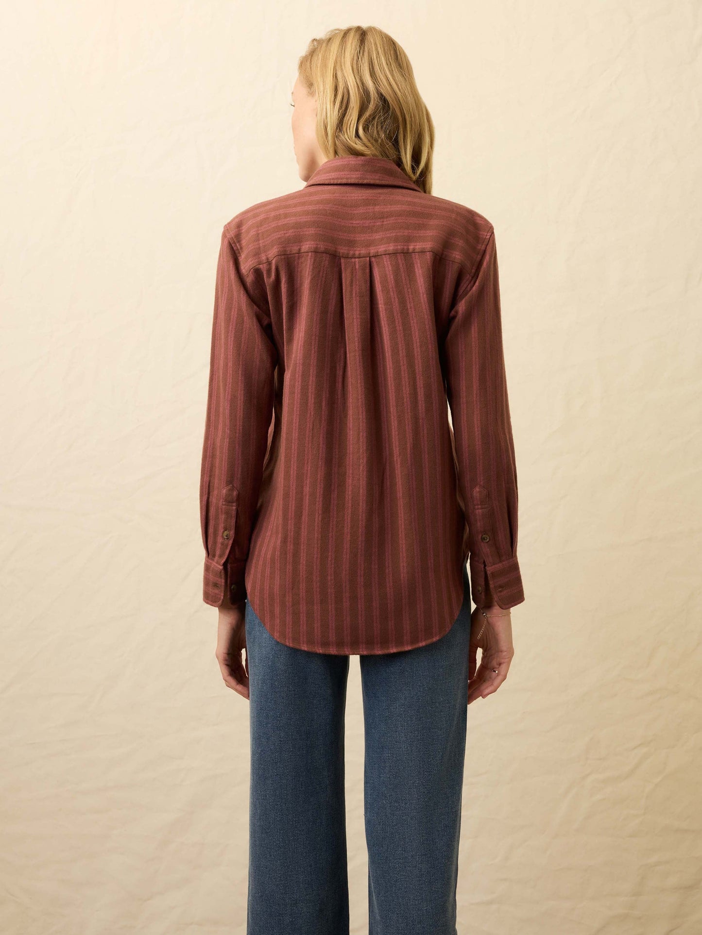 The Heirloom Portuguese Flannel Relaxed Shirt - Cliff Walk Stripe