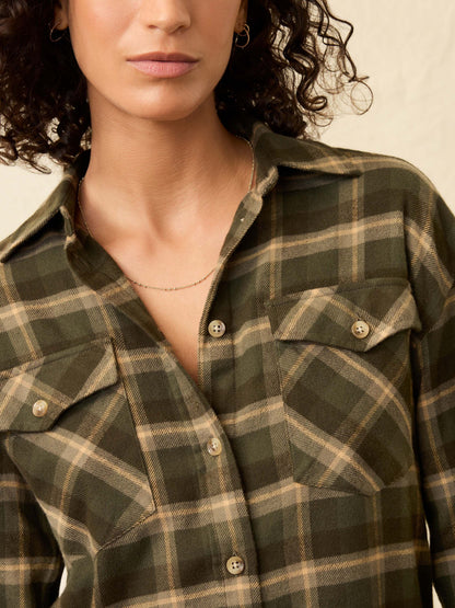 The Heirloom Portuguese Flannel Overshirt - Garret Verde Plaid