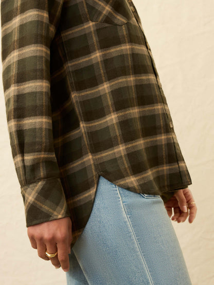 The Heirloom Portuguese Flannel Overshirt - Garret Verde Plaid