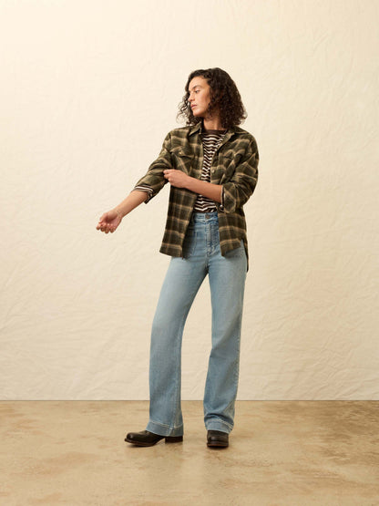 The Heirloom Portuguese Flannel Overshirt - Garret Verde Plaid