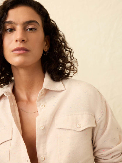 The Heirloom Portuguese Flannel Overshirt - Dune Nep