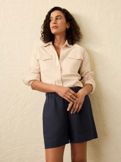 The Heirloom Portuguese Flannel Overshirt - Dune Nep