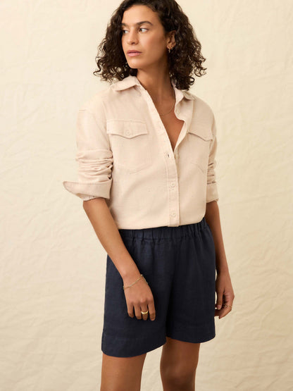 The Heirloom Portuguese Flannel Overshirt - Dune Nep
