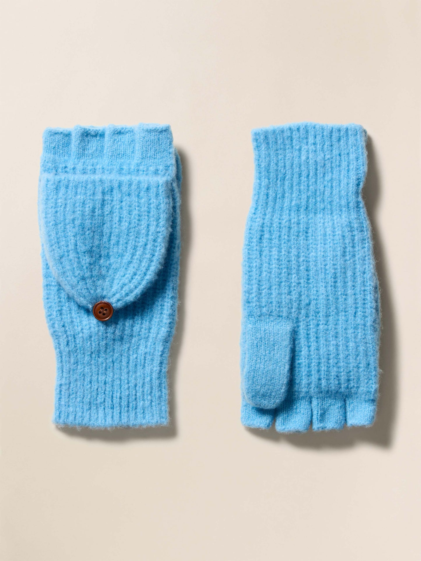 Alpaca Cozy Pop Top Mitten - Lake Blue