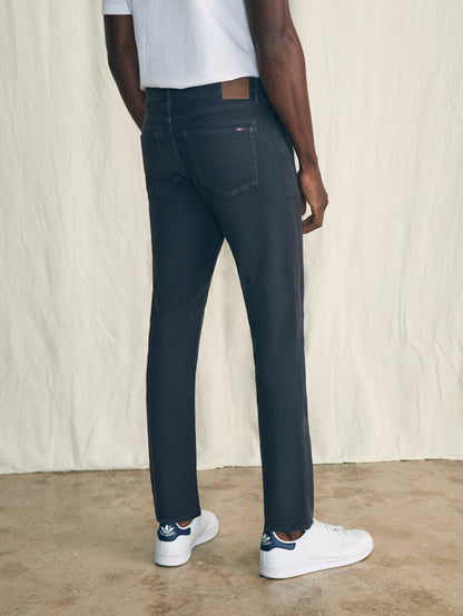 Stretch Terry 5-Pocket Pant - Onyx Black