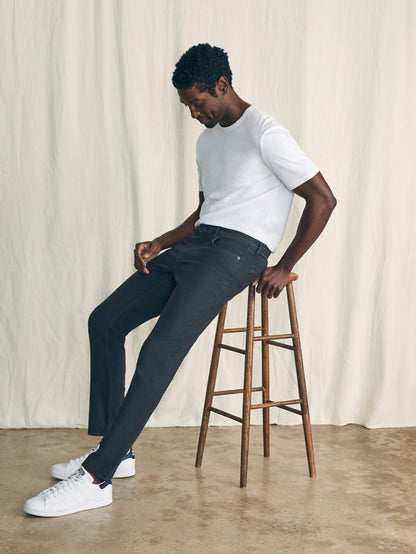 Stretch Terry 5-Pocket Pant - Onyx Black
