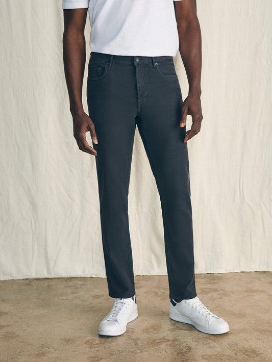 Stretch Terry 5-Pocket Pant - Onyx Black