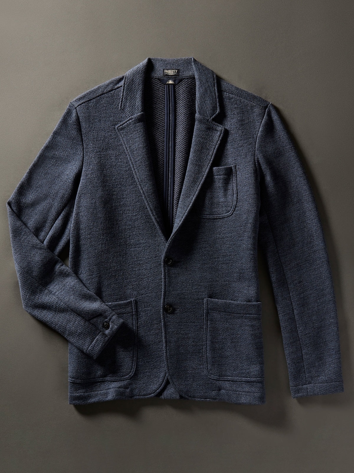 Inlet Knit Blazer (Tall) - Deep Navy Melange