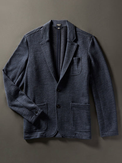 Inlet Knit Blazer (Tall) - Deep Navy Melange