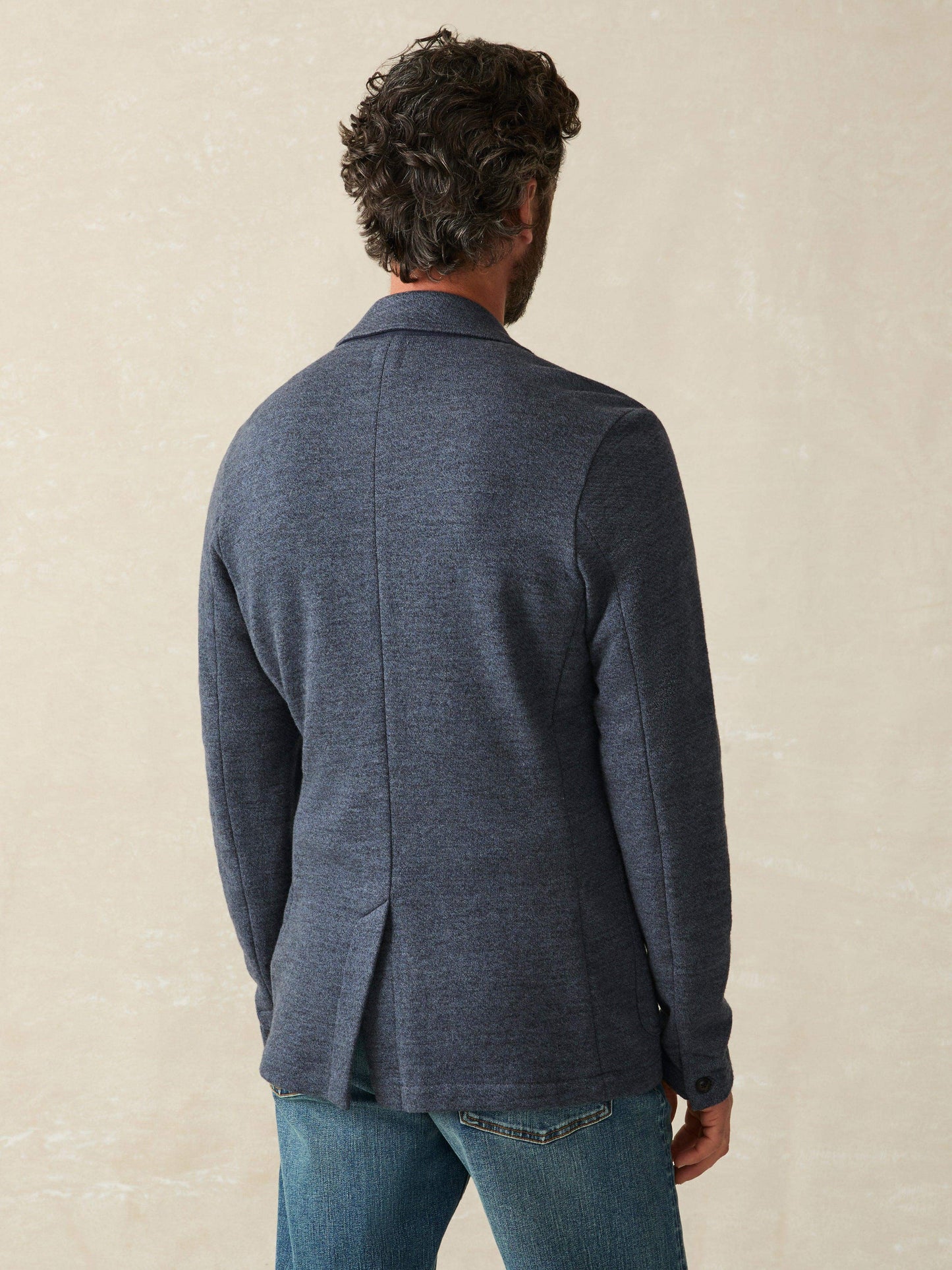 Inlet Knit Blazer (Short) - Deep Navy Melange