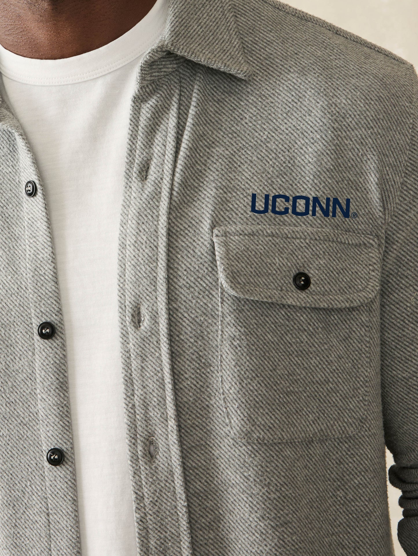 University Of Connecticut Legend™ Sweater Shirt - Fossil Grey Twill