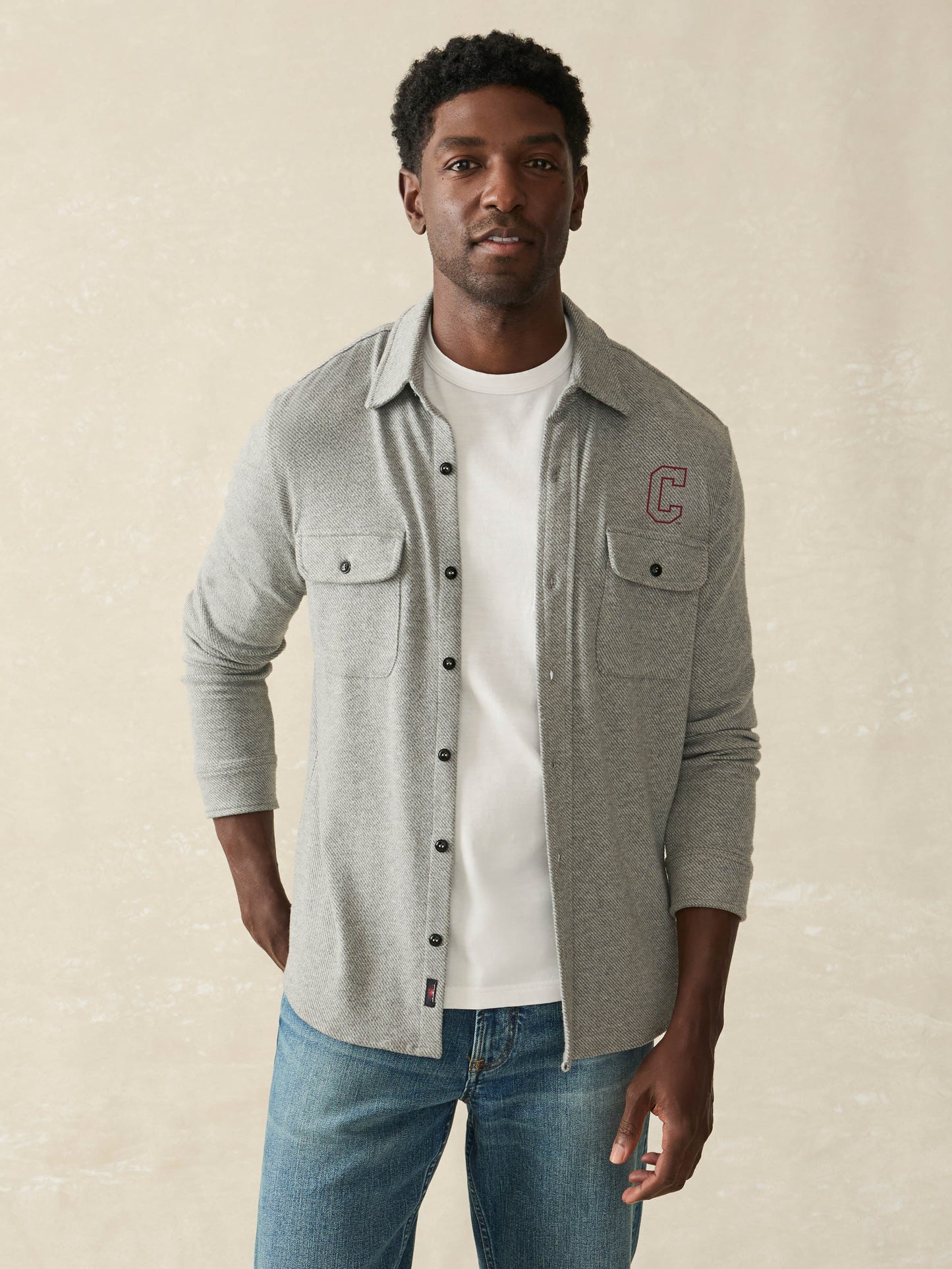 College of Charleston Legend™ Sweater Shirt - Fossil Grey Twill