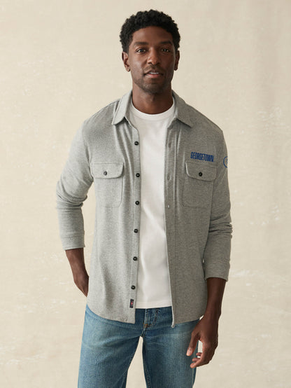 Georgetown Legend Sweater Shirt - Fossil Grey Twill