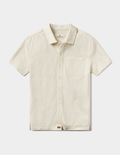 Knit Getaway Button Up in Stone