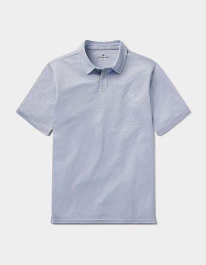 Performance Pique Polo in Glacier
