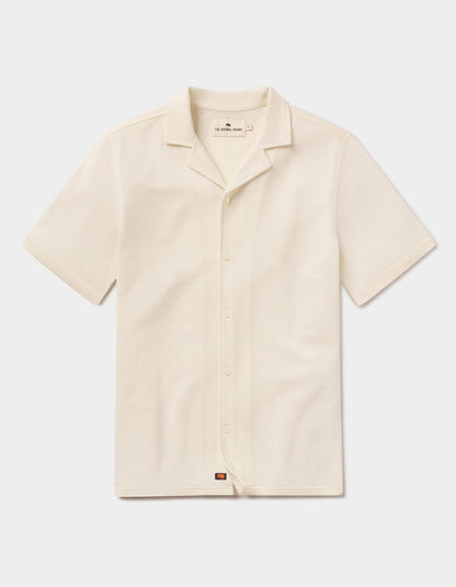 Cotton Pique Camp Shirt