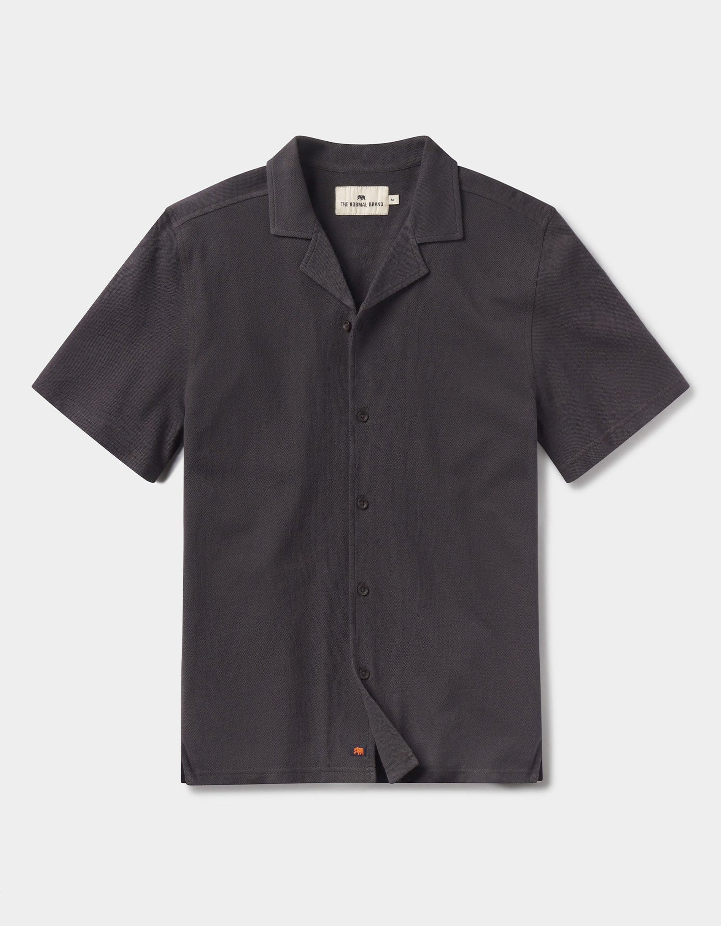 Cotton Pique Camp Shirt