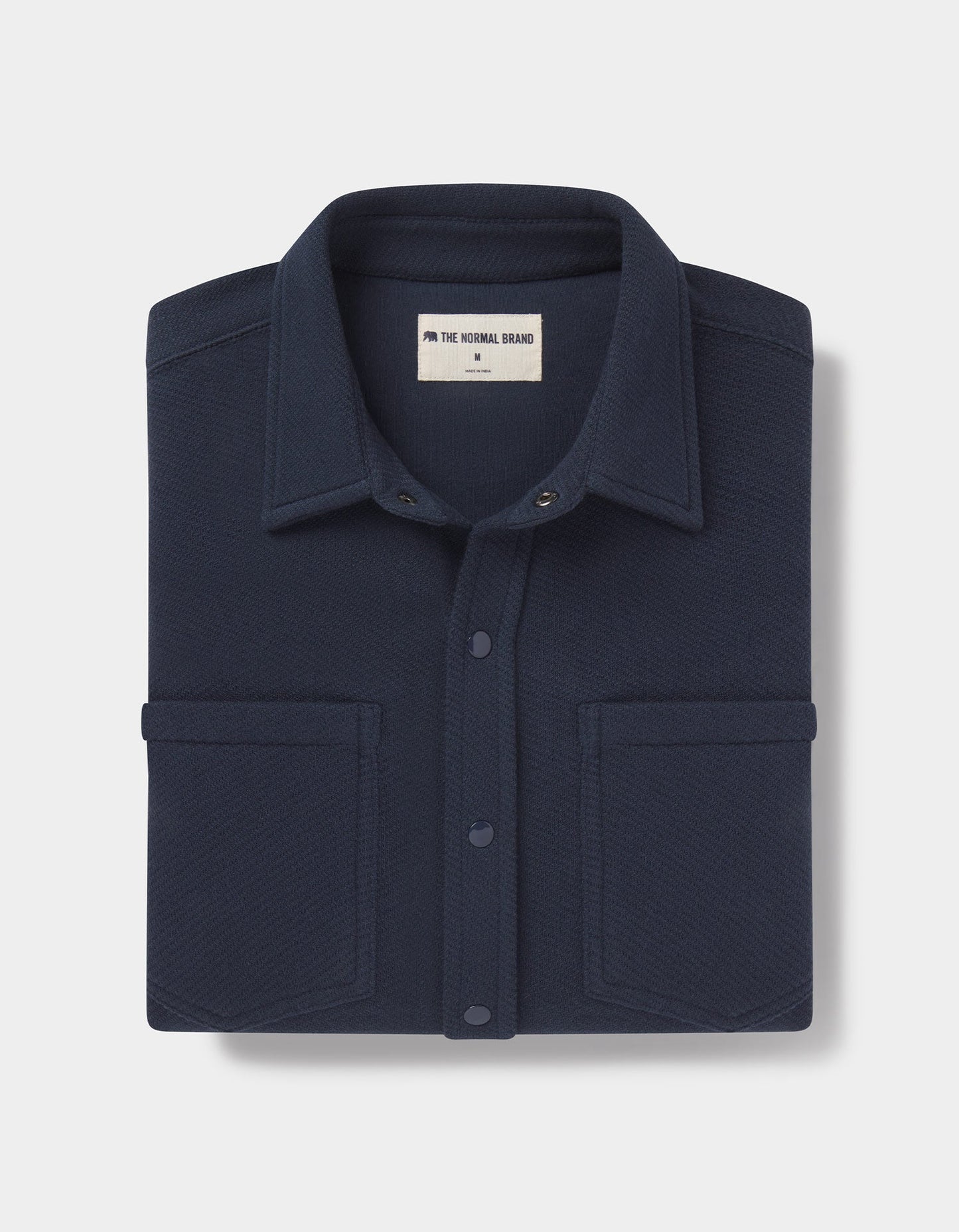 Looped Terry Button Up