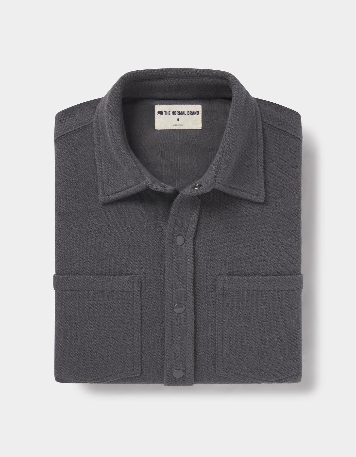 Looped Terry Button Up