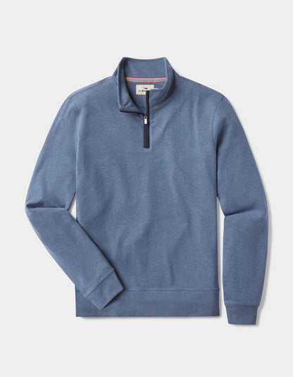 Puremeso Weekend Quarter Zip in Slate Blue
