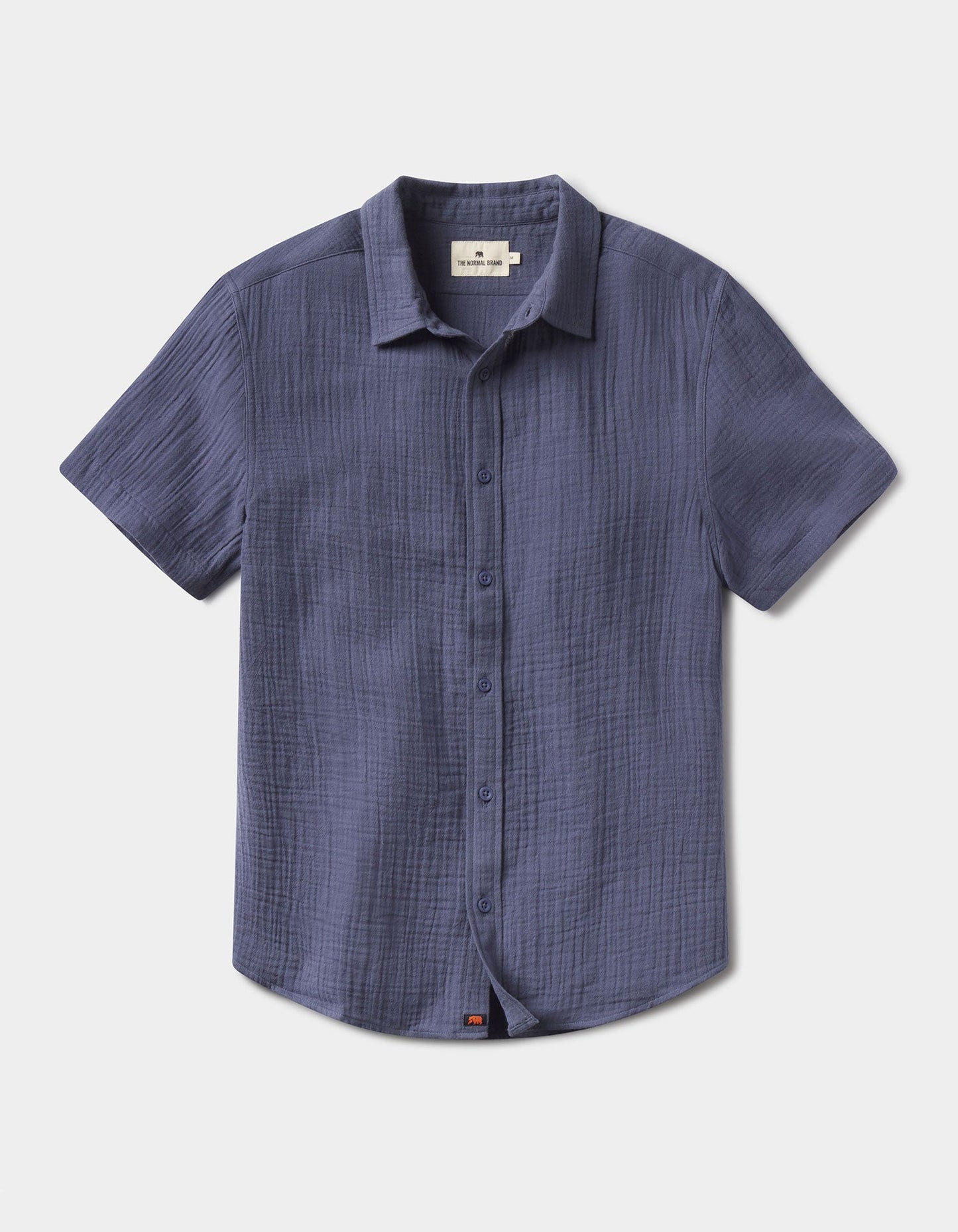 Kalo Short Sleeve Button Up in Vintage Blue
