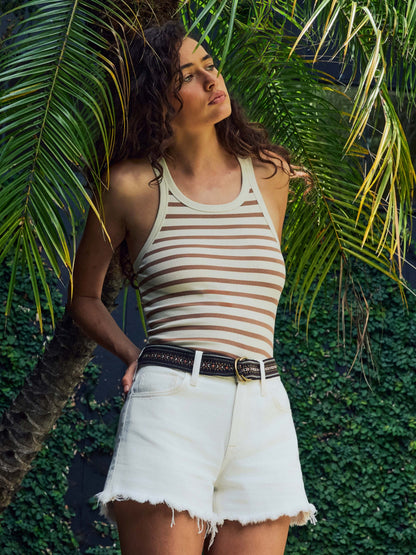 Surfside Rib Tank - Woodsmoke Stripe