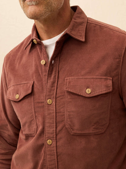 Stretch Terry Corduroy Workshirt - Chestnut Ridge