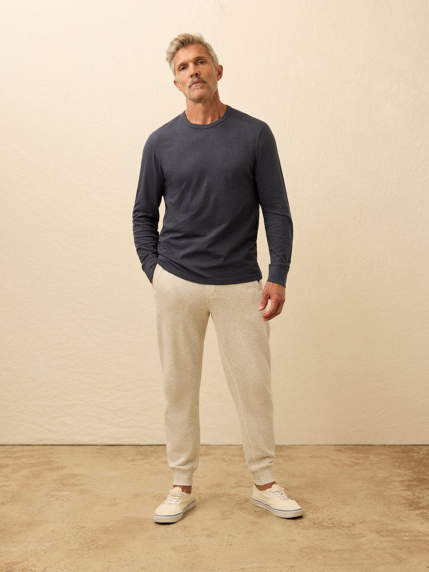 Long-Sleeve Sunwashed Tee - Dune Navy