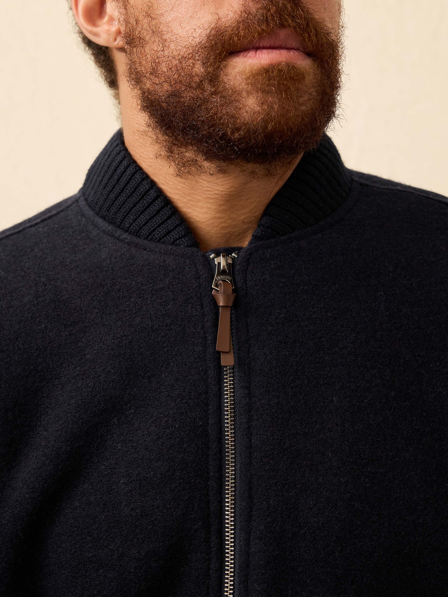 Range Fleece Lined Bomber - Navy Shadow Twill