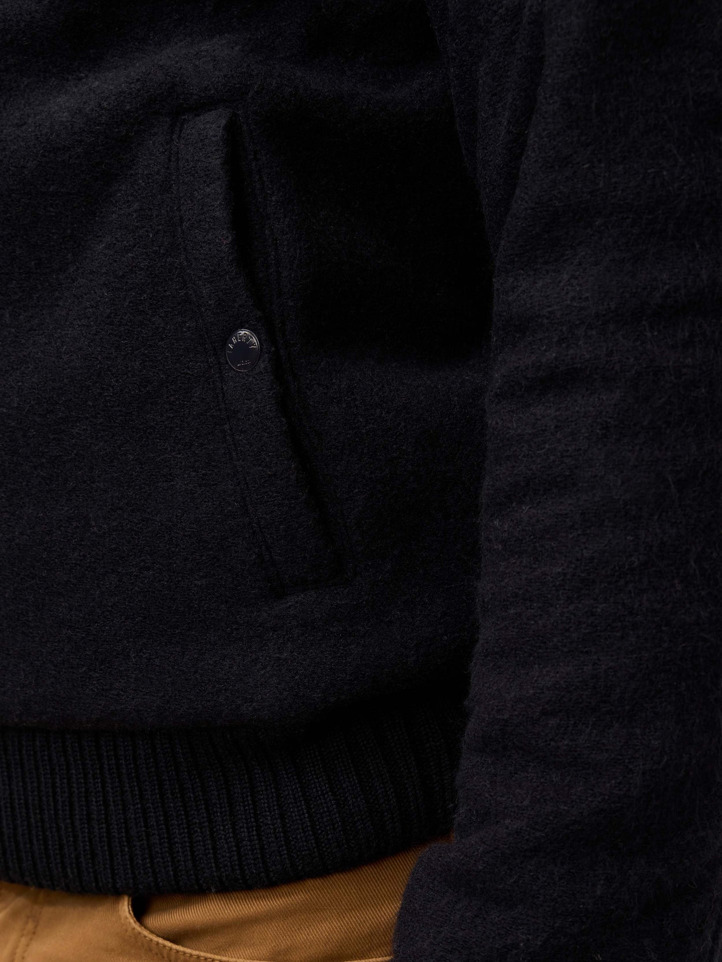 Range Fleece Lined Bomber - Navy Shadow Twill